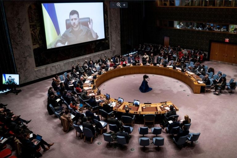 Ζελένσκι στο ΣΑ του ΟΗΕ: Ζήτησε την αποπομπή της Ρωσίας ως “τρομοκράτη”