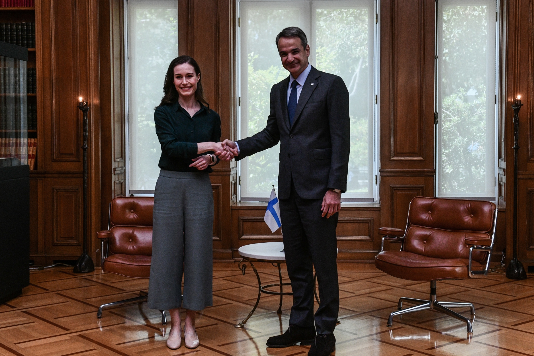 Συνάντηση Κυριάκου Μητσοτάκη με τη Sanna Marin: Δείτε live τις κοινές δηλώσεις