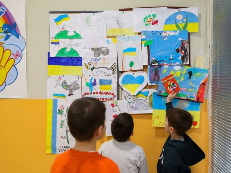 Safe in Greece, Ukrainian children confront trauma of war