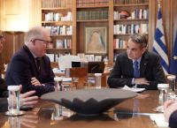 Κυριάκος Μητσοτάκης: Συναντήθηκε με τον επικεφαλής οικονομολόγο της ΕΚΤ – Επί τάπητος τα ομόλογα