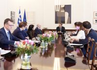 Συνάντηση του Πρωθυπουργού με τον Πρόεδρο της Γερουσίας του Καναδά και αντιπροσωπεία γερουσιαστών