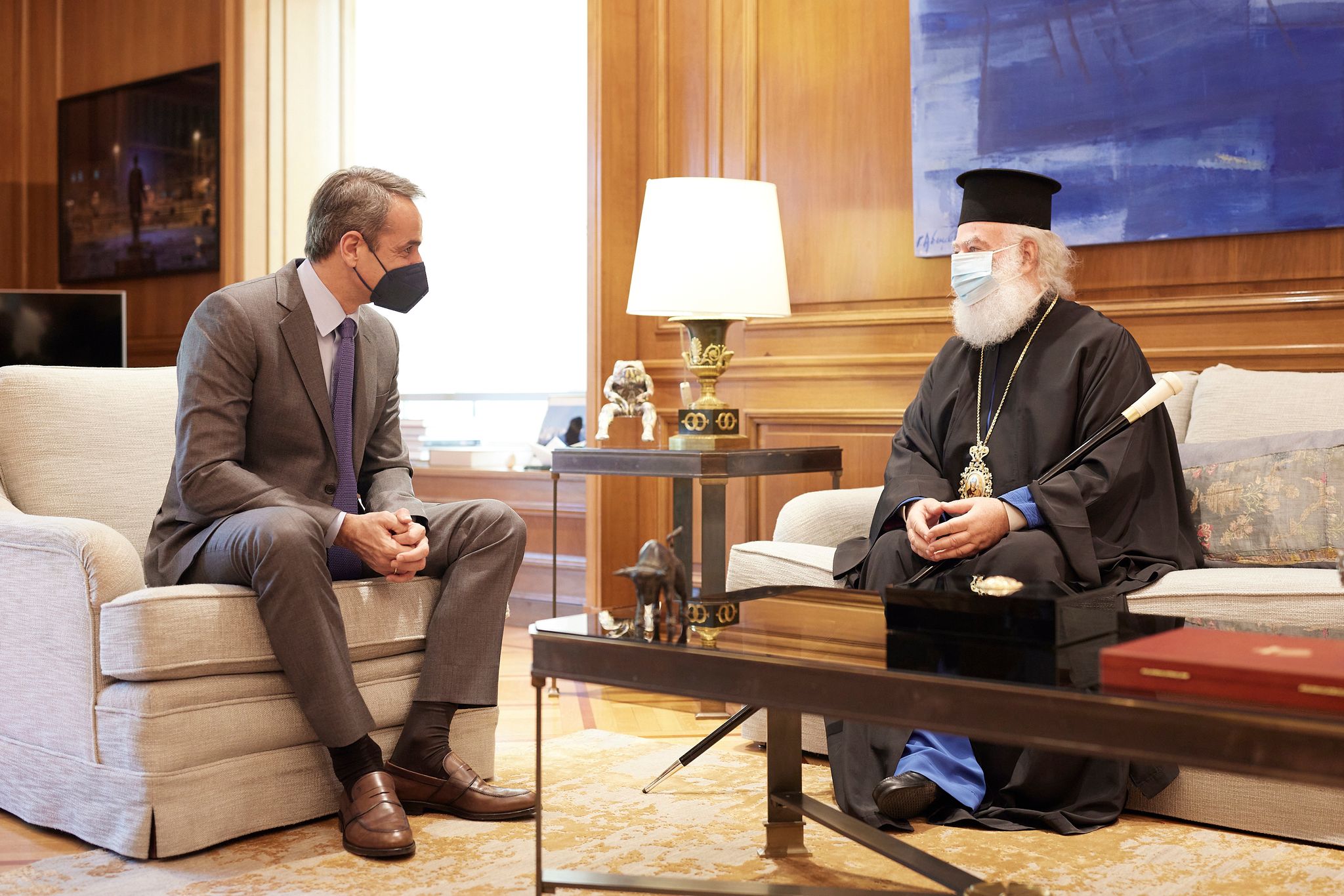 Κυριάκος Μητσοτάκης: Συναντήθηκε με τον Πατριάρχη Αλεξανδρείας, Θεόδωρο Β’