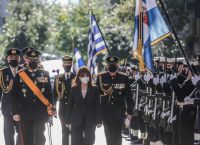Greek President Katerina Sakellaropoulou spent Easter Sunday with the country’s armed forces Greek President Katerina Sakellaropoulou spent Easter Sunday with the country’s armed forces