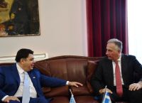 Συνάντηση του Υφυπουργού Εσωτερικών Σταύρου Καλαφάτη με τον νέο Πρέσβη των Η.Π.Α. Τζόρτζ Τσούνη