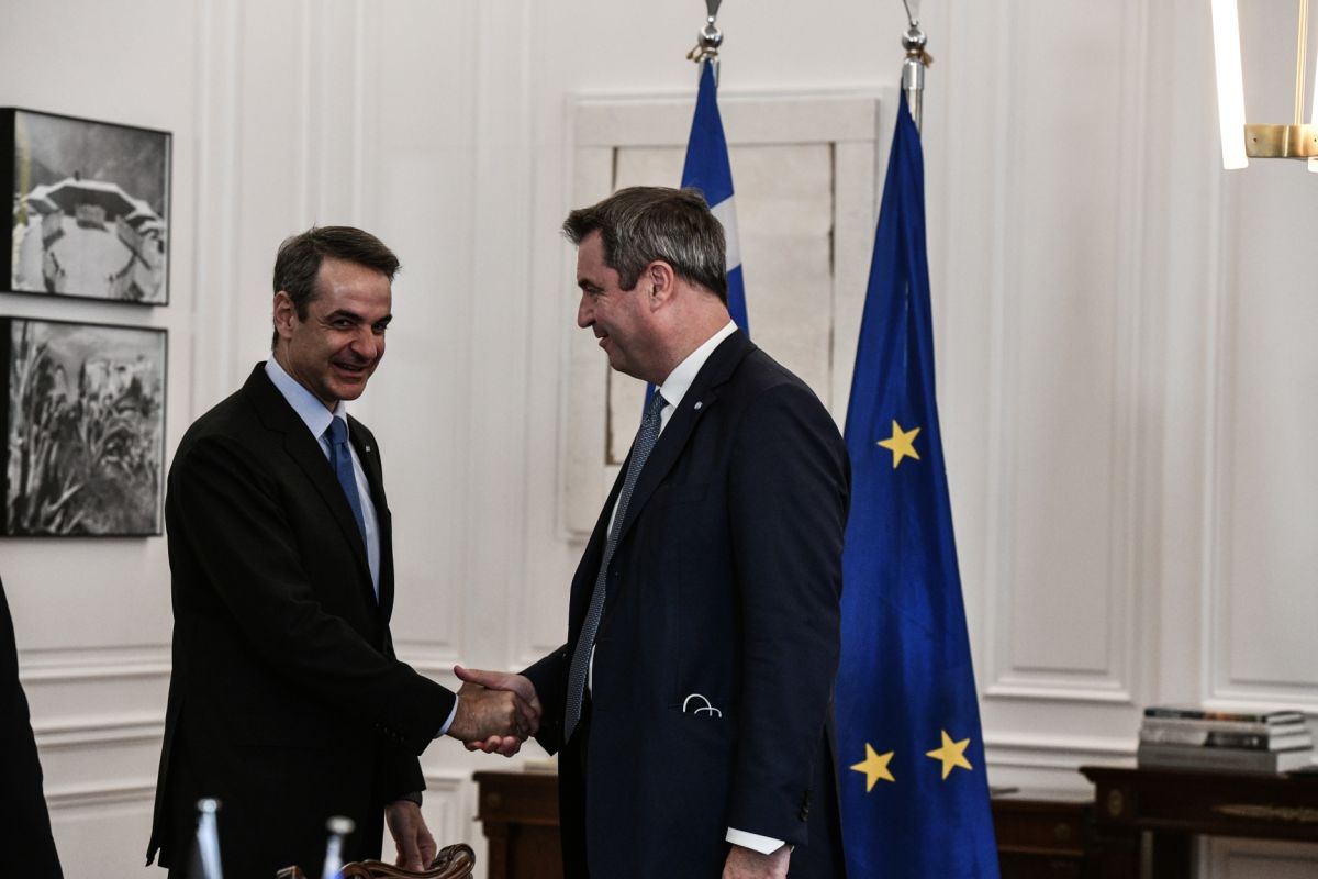 Συνάντηση Μητσοτάκη με τον πρωθυπουργό της Βαυαρίας: Επί τάπητος η τουρκική προκλητικότητα