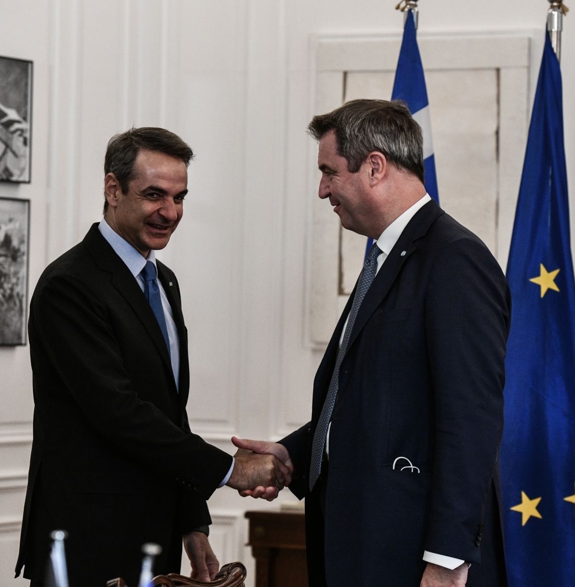 Συνάντηση Μητσοτάκη με τον πρωθυπουργό της Βαυαρίας: Επί τάπητος η τουρκική προκλητικότητα