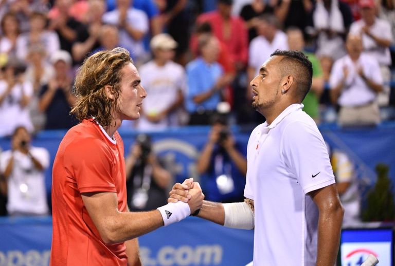 Kyrgios wins to set up Tsitsipas match