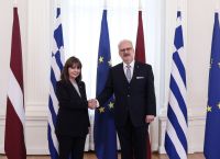 Σακελλαροπούλου: Συνάντηση με την Πρόεδρο και τον Πρωθυπουργό της Λετονίας