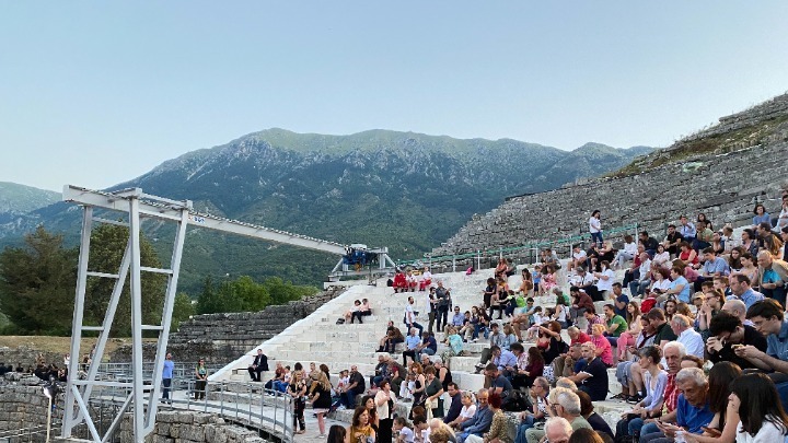 Boston Philharmonic Youth Orchestra perform in ancient theatre on world music day