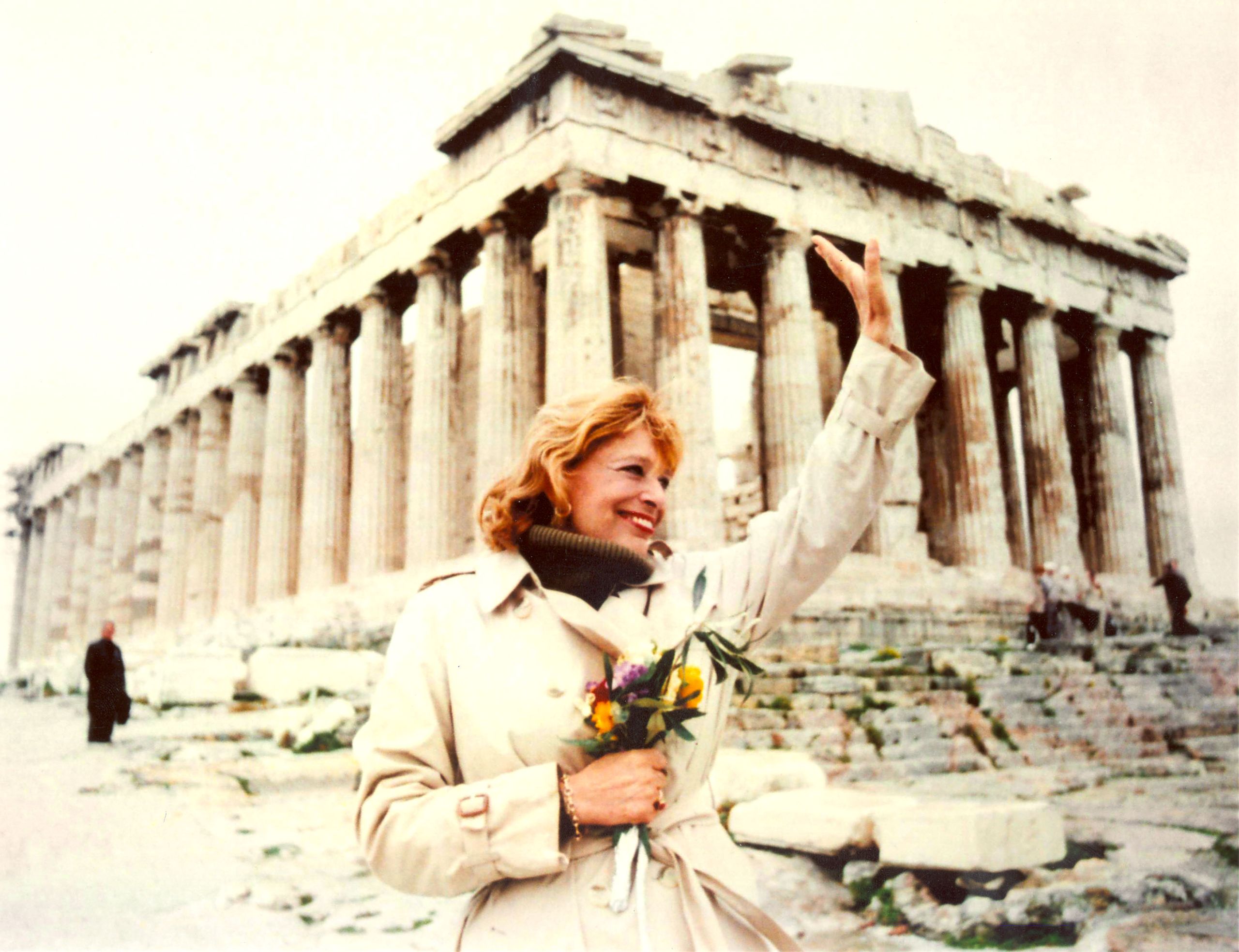 Melina Mercouri Graffiti wall in Patras