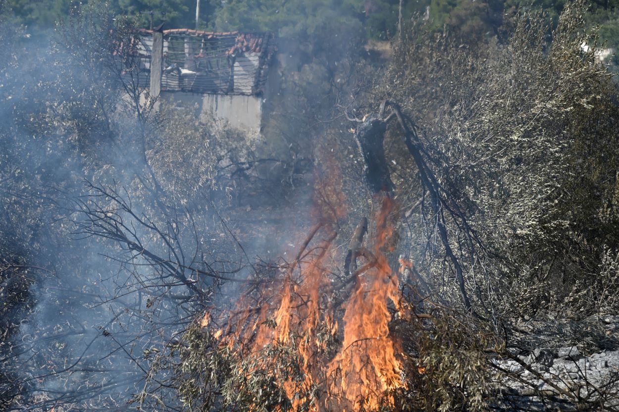 Φωτιά στον Πύργο: Μαίνεται η πυρκαγιά στην Κορυφή