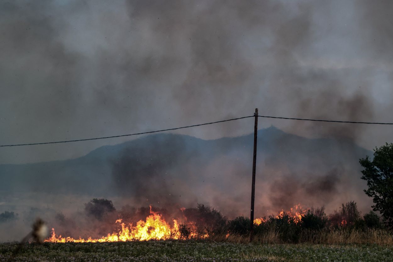 Φωτιά στην Πέλλα: Ισχυρές πυροσβεστικές δυνάμεις στη μάχη με τις φλόγες