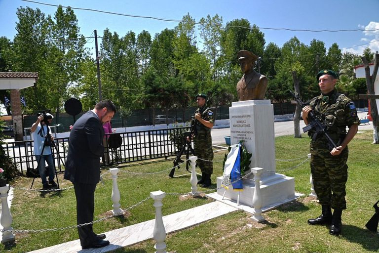 Λεπτοκαρυά: Αποκαλυπτήρια προτομής του ήρωα της Κύπρου, συνταγματάρχη Κωνσταντίνου Κόκκα