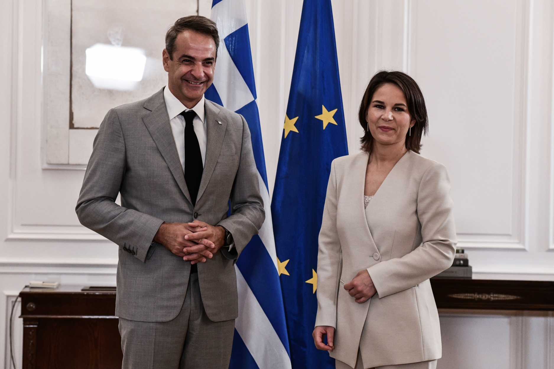 Τετ α τετ Μητσοτάκη Μπέρμποκ στο Μαξίμου