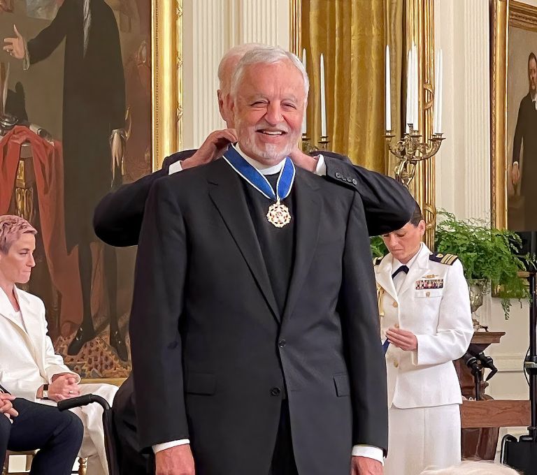 Father Alex Karloutsos presented with Presidential Medal of Freedom by Joe Biden