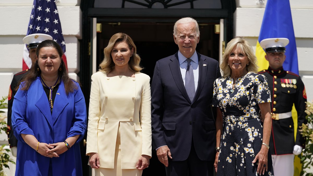 Olena Zelenska: Ταξίδεψε στην Αμερική και επισκέφτηκε την Jill Bidena στον Λευκό Οίκο