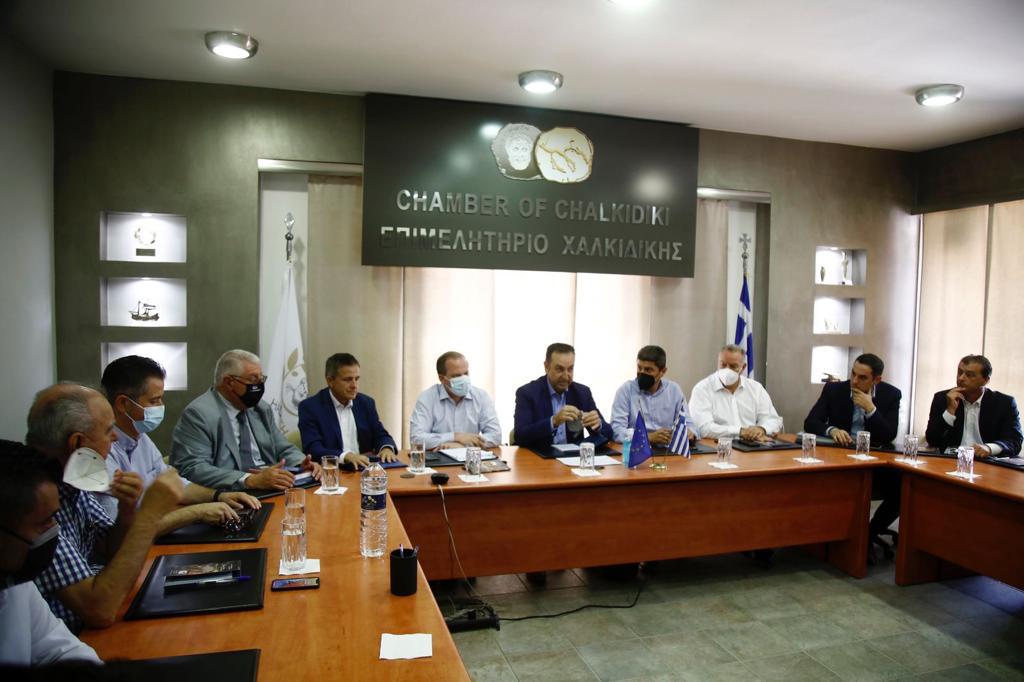 Επίσκεψη κυβερνητικού κλιμακίου και βουλευτών της Νέας Δημοκρατίας στο Νομό Χαλκιδικής