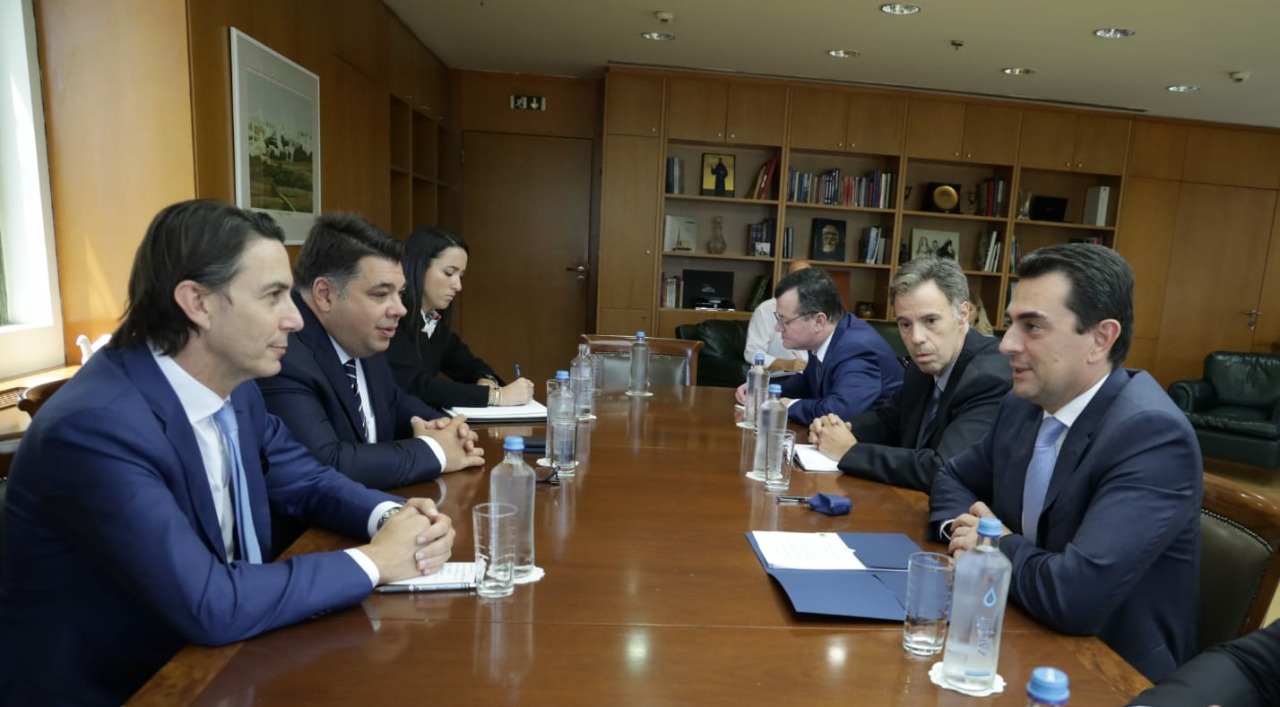 Συνάντηση Σκρέκα με τον Amos Hochstein, Ειδικό Σύμβουλο για θέματα ενέργειας του Προέδρου των ΗΠΑ