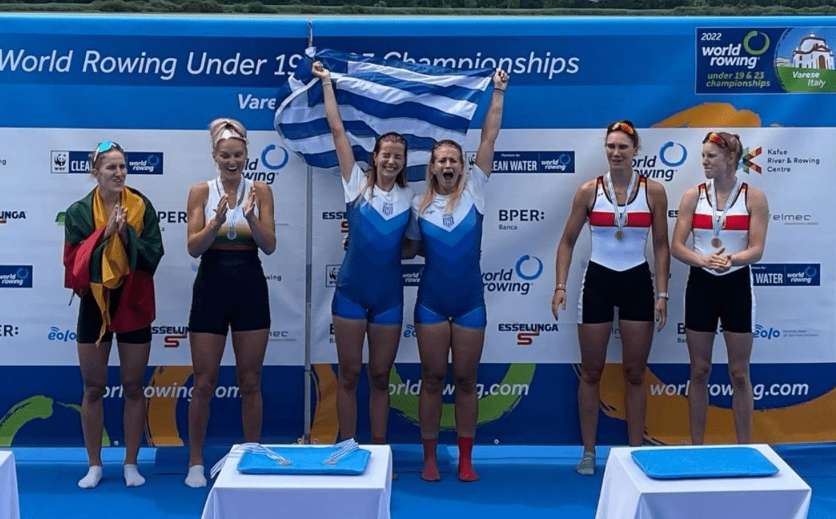Εθνική ομάδα κωπηλασίας: Τέσσερα μετάλλια για τα ελληνικά κουπιά στο Παγκόσμιο εφήβων/νεανίδων