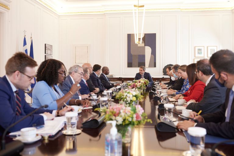 Παρουσίαση των προκλήσεων στην Ανατολική Μεσόγειο από τον Μητσοτάκη σε Αμερικανούς βουλευτές