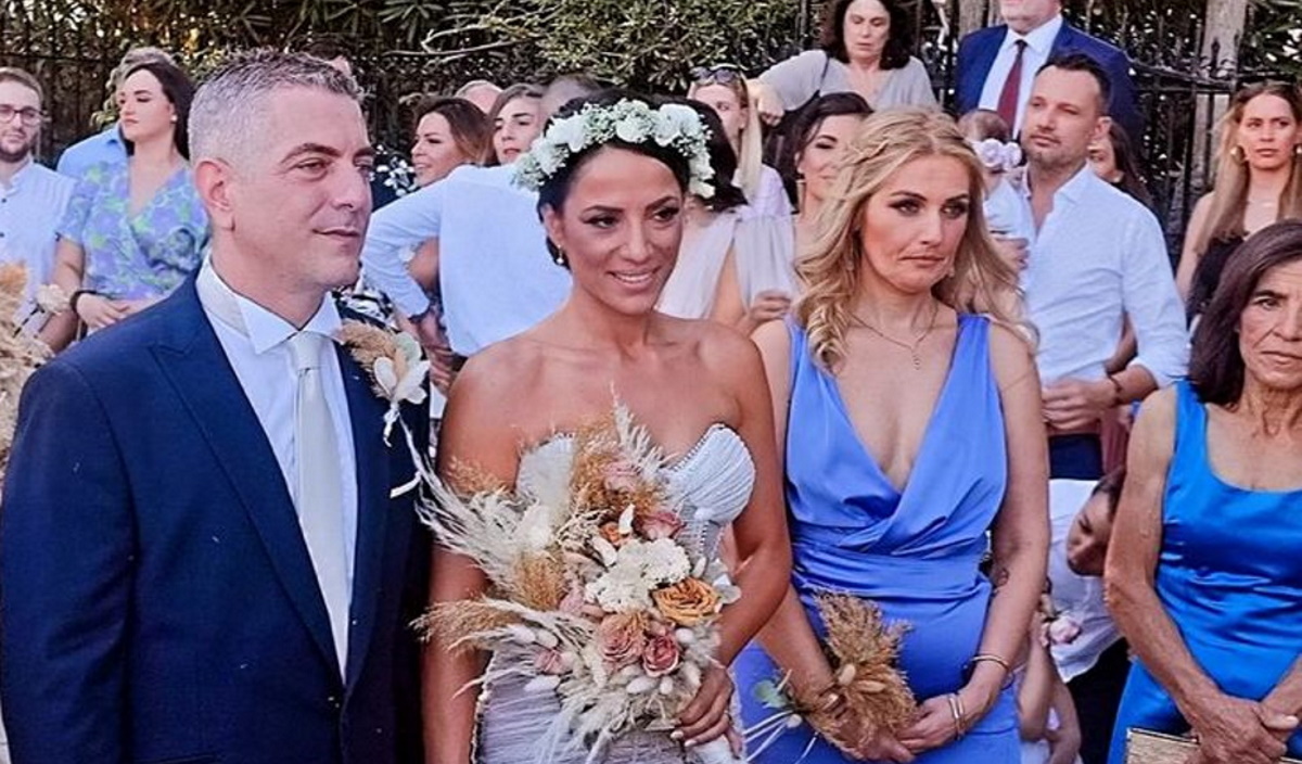 Η Ευλαμπία Ρέβη κι ο Σωτήρης Σκουλούδης παντρεύτηκαν στην Αθήνα
