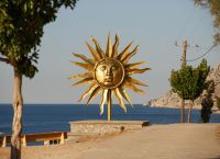 Greek God Apollo Shines Over Hydra
