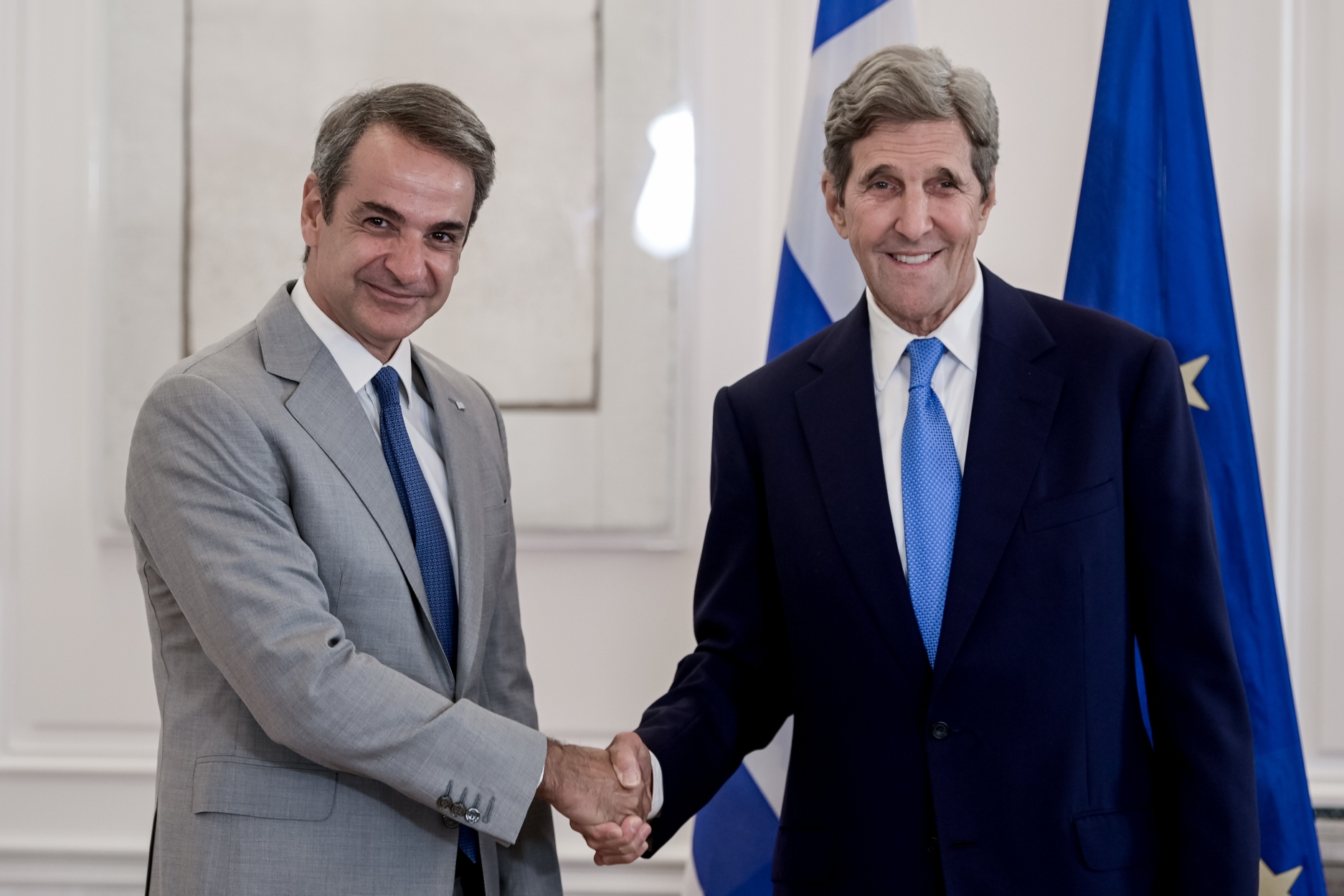 Συνάντηση Μητσοτάκη Κέρι: Η κλιματική κρίση στο επίκεντρο της συνάντησης
