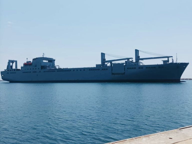 The largest ship ever to arrive at Alexandroupolis is American and is 290 meters long