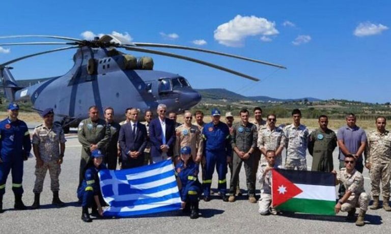 Jordan sends firefighting helicopter Mi-26 to Greece
