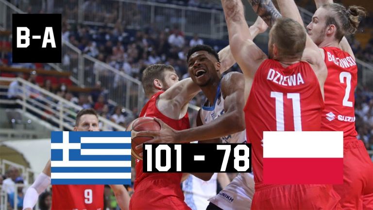 Giannis Antetokounmpo leads Greece to an easy win over Poland