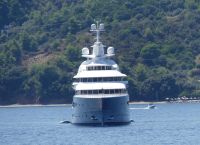 The ultra-luxurious yacht owned by Mexican tycoon Alberto Baillères is in Skiathos