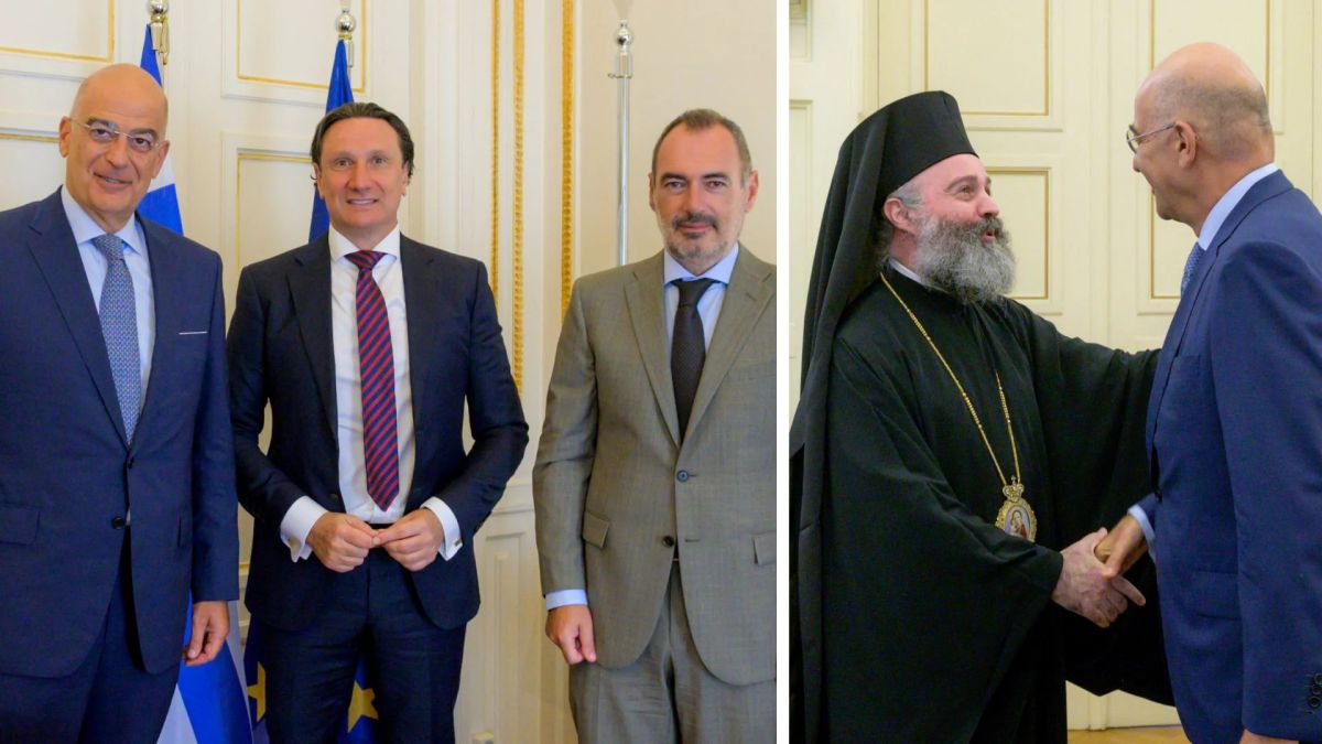 President of Greek Community of Melbourne Meets with Foreign Minister, Deputy Foreign Minister of Greece