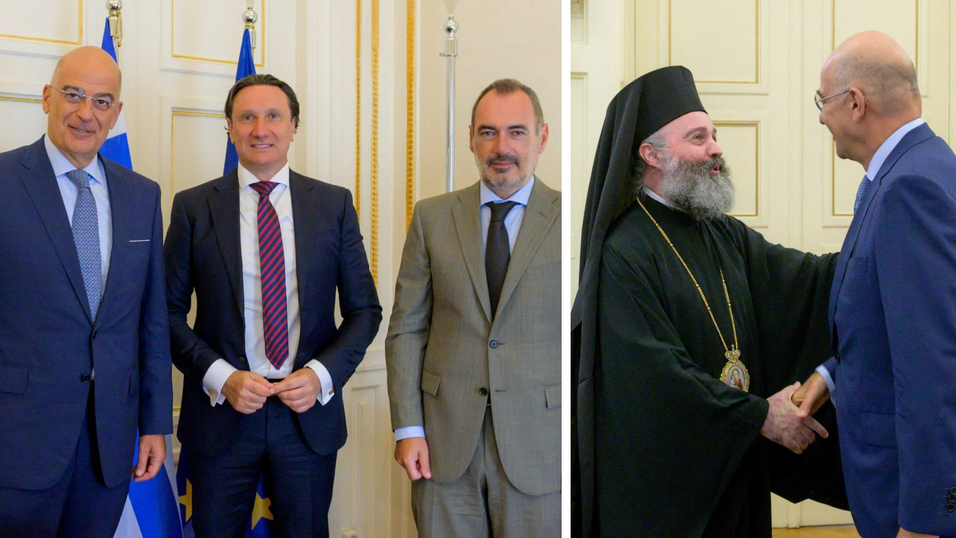 President of Greek Community of Melbourne Meets with Foreign Minister, Deputy Foreign Minister of Greece