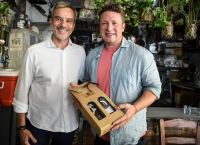 Chef Jamie Oliver in Thessaloniki for TV production