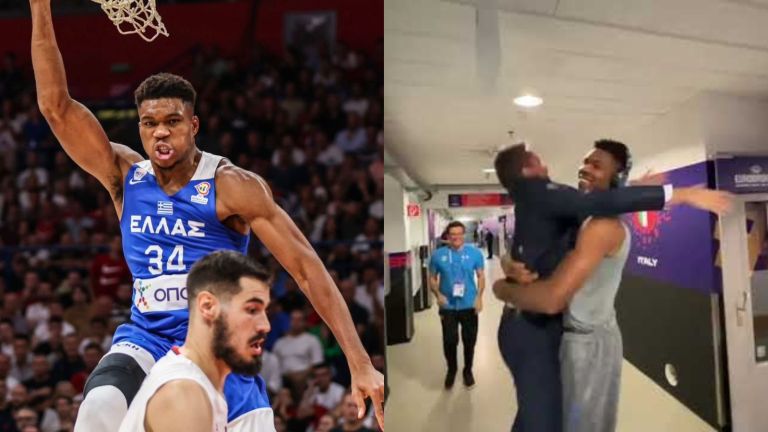 The hug of the Italian coach to Antetokounmpo went viral: “I jumped higher than ever”