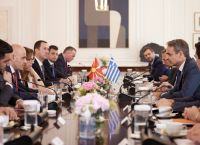Μητσοτάκης: Συνάντηση με τον Πρωθυπουργό της Β. Μακεδονίας