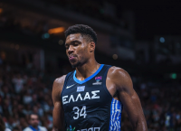 Giannis Antetokounmpo made of 34,852 life-size LEGO bricks