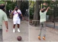 The INCREDIBLE Greek taxi driver who shocks New Yorkers with his INSANE basketball skills