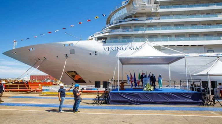 Viking Mars: Viking Ocean Cruises’ newest ship docks in Piraeus