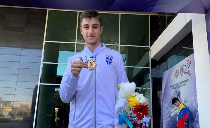 Ilias Psomas: Turks interrupt Greek national anthem at World Karate Championship – Watch the video