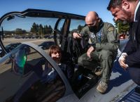 President Sakellaropoulou visits 332 Air Force Squadron; briefed on Rafale aircraft potential President Sakellaropoulou visits 332 Air Force Squadron; briefed on Rafale aircraft potential