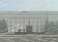 Η σημαία της Ουκρανίας υψώθηκε στη Χερσώνα