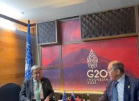 G20: Συνάντηση Λαβρόφ με τον γ.γ. του ΟΗΕ Αντόνιο Γκουτέρες