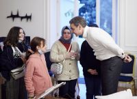 Muslim minority school children visit Mitsotakis in Athens Muslim minority school children visit Mitsotakis in Athens