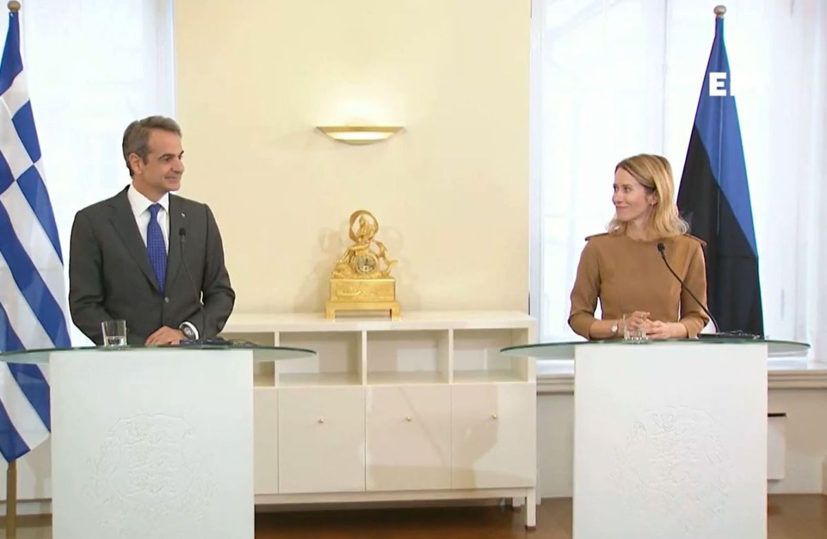 Την Εσθονία επισκέφτηκε ο Κυριάκος Μητσοτάκης – Έχει κατ’ ιδίαν συνάντηση με την πρωθυπουργό Κάγια Κάλας