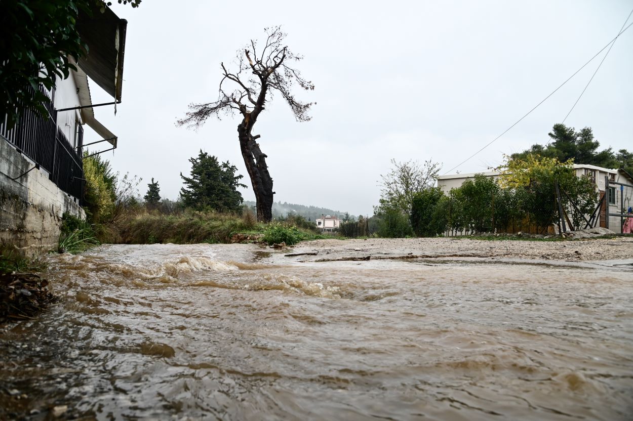 Σαρώνει η κακοκαιρία Άριελ: Πλημμύρες, πτώσεις δέντρων και βράχων