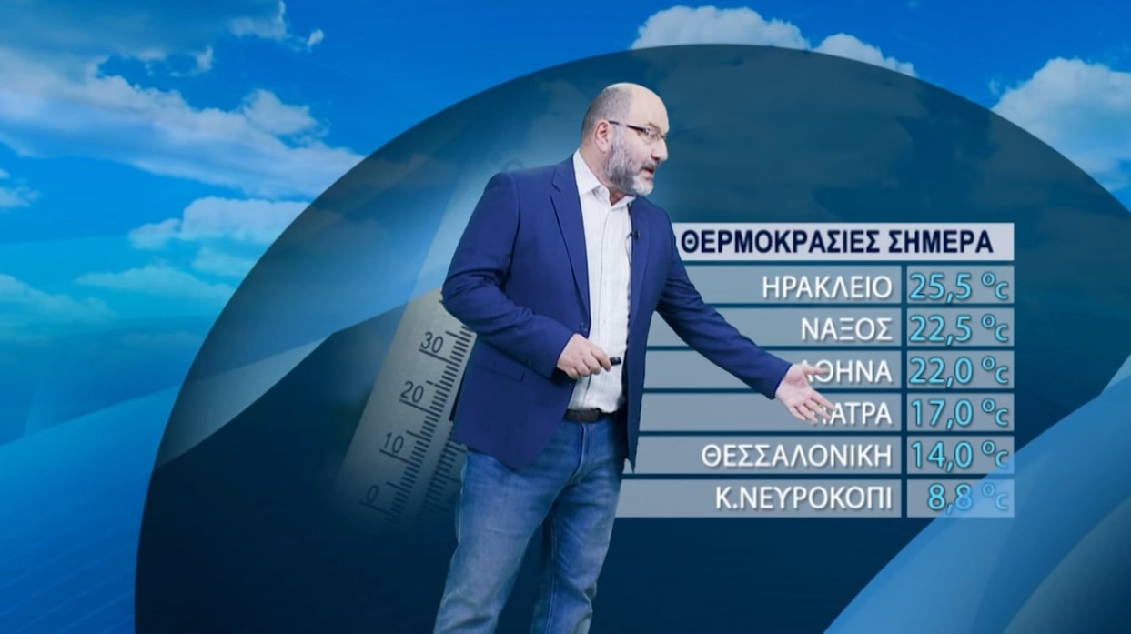 Σάκης Αρναούτογλου: Από άνοιξη χειμώνας – Έρχεται ραγδαία πτώση της θερμοκρασίας πριν τα Χριστούγεννα [vid]
