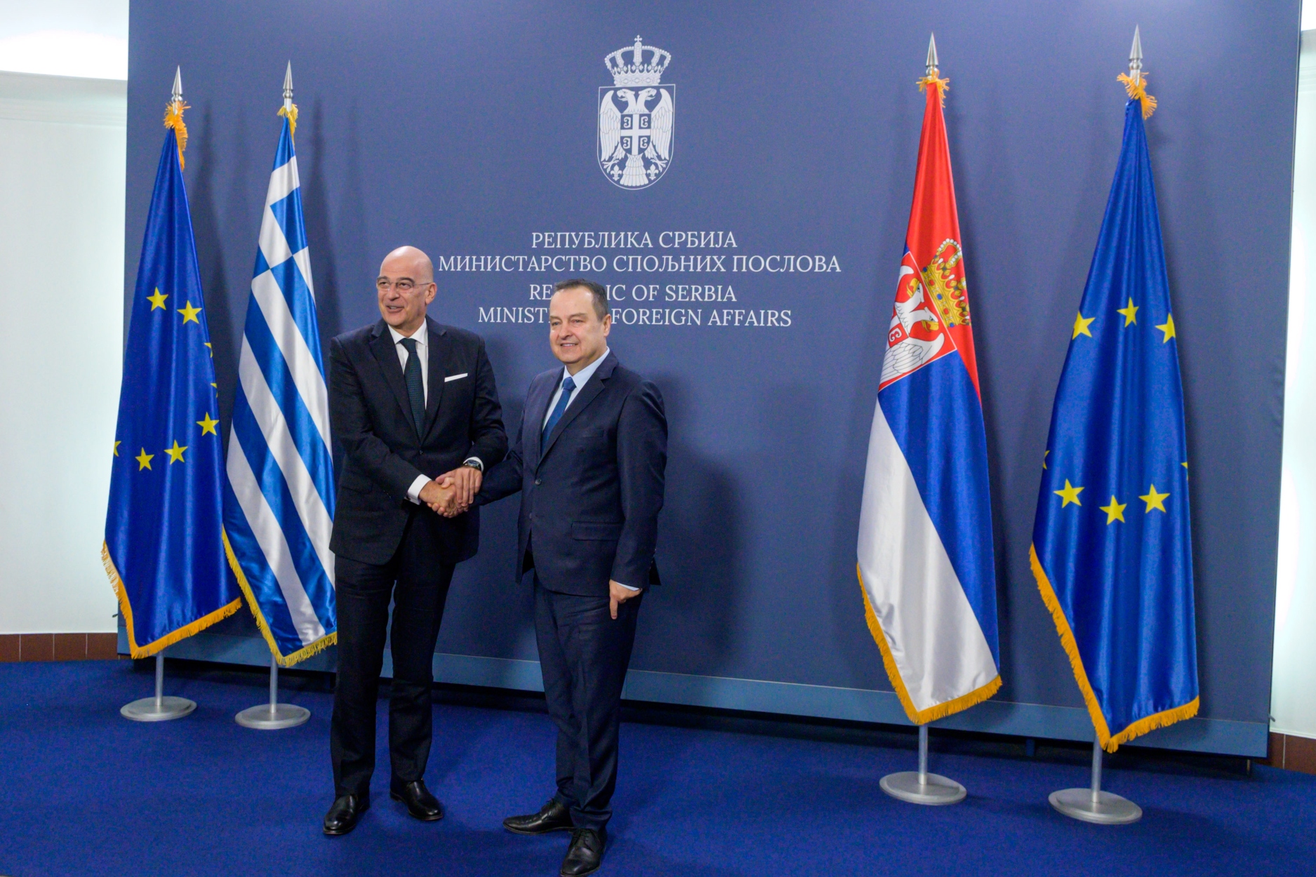 Δένδιας στο Βελιγράδι: Η Ελλάδα υπερασπίζεται την κυριαρχία και τα κυριαρχικά της δικαιώματα