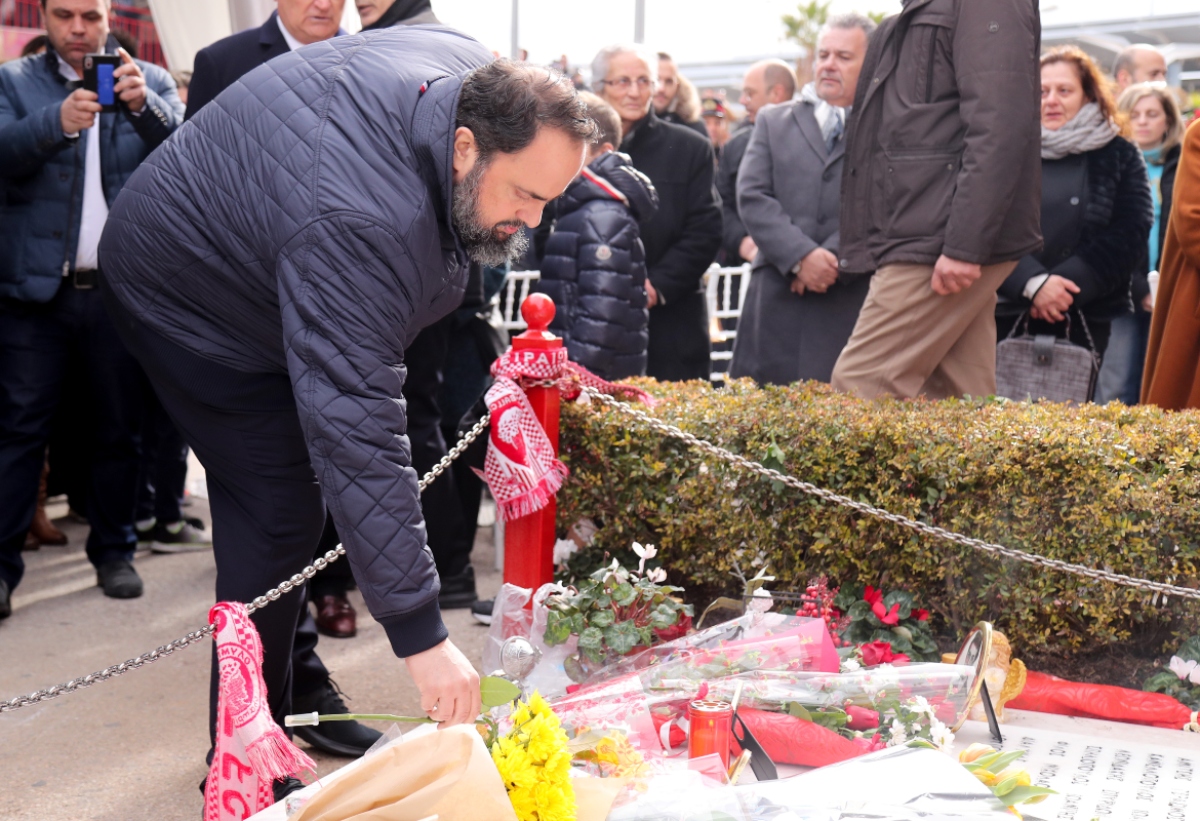 Μαρινάκης για τα θύματα της Θύρας 7: «Δεν θα σας ξεχάσουμε ποτέ»