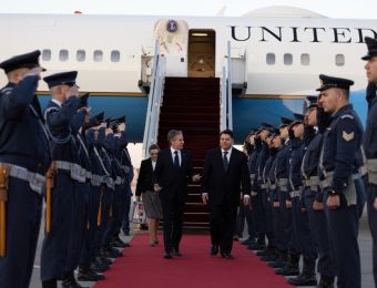 US Secretary of State Blinken arrives in Athens